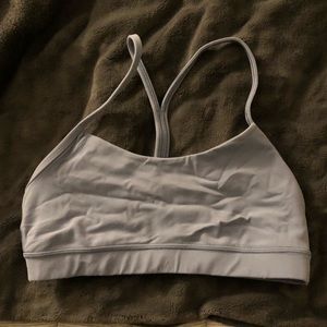 Blue Lululemon Flow Y Bra Nulu